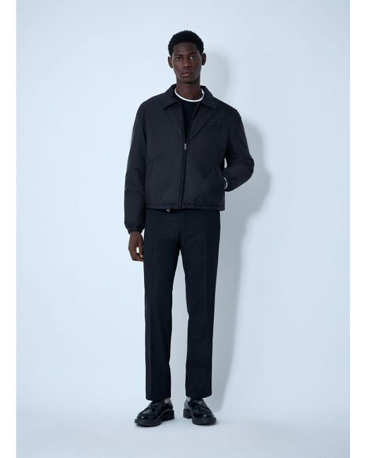 Prada Blue Short Re-Nylon Down Jacket for men