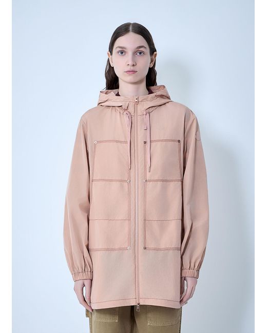 Moncler Pink Hooded Zip Jacket