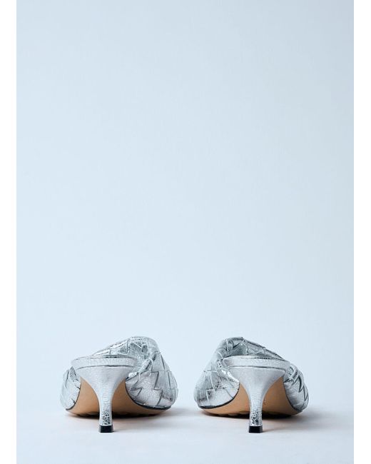 Bottega Veneta Blue Blink Heeled Mules