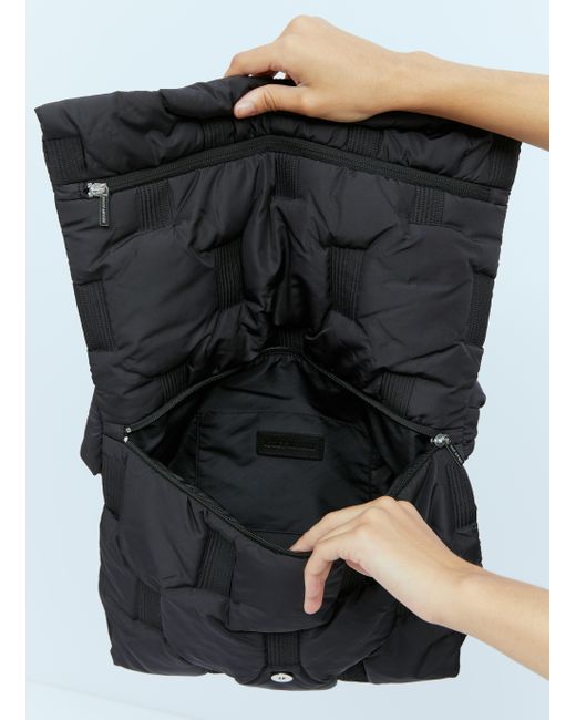 Issey Miyake Square Cushion Shoulder Bag in Black | Lyst