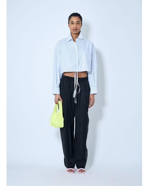 Alexander Wang Blue Pleated Pants