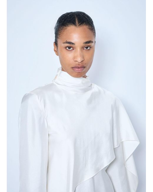 Rohe White Silk Foulard Top