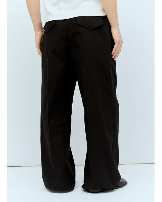 Jil Sander Black Twill Pants for men