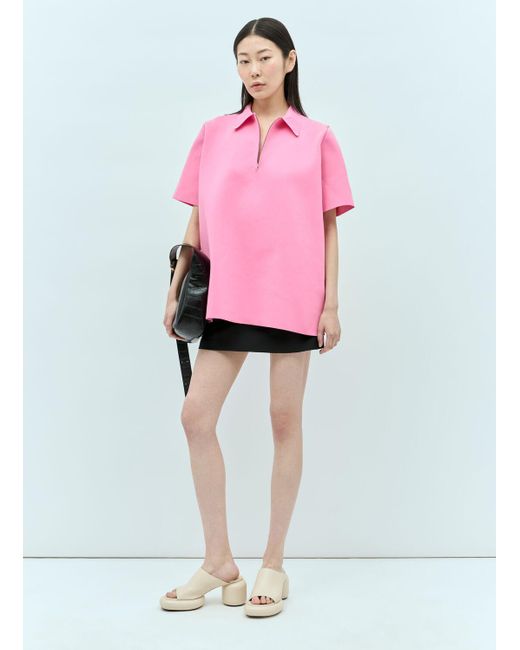 Jil Sander Pink Polo Shirt