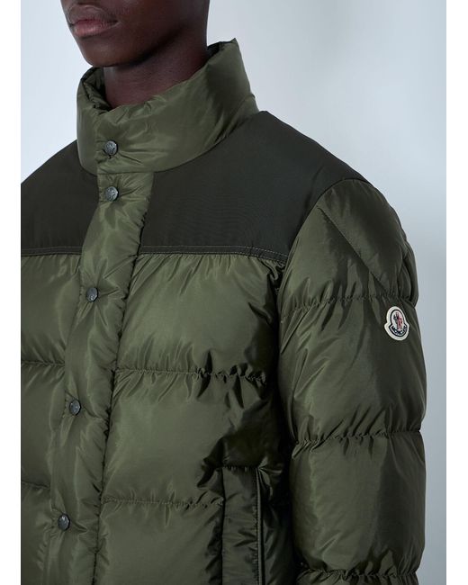 Moncler Green Virolais Short Down Jacket for men
