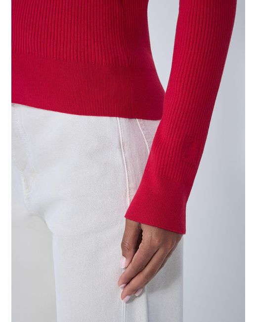 J.W. Anderson Red Jw Anderson Rib Cardigan