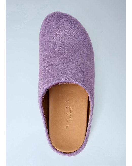 Marni Purple Fussbett Sabot