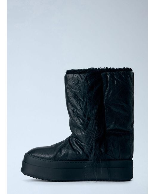 Rick Owens Blue Fringed Mega Bumper Lunar Boots for men