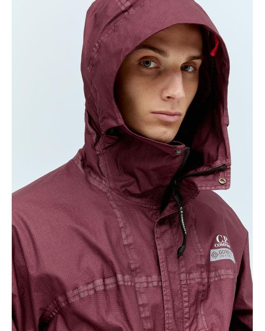 C P Company Red G-type Hooded Jacket for men