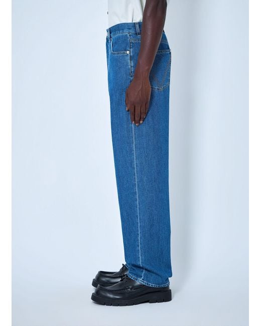 Bottega Veneta Blue Straight-Leg Denim Jeans for men