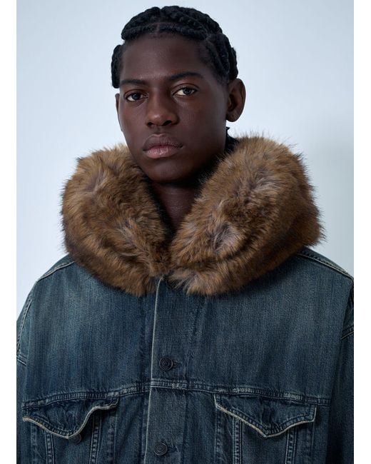 Balenciaga Boxy Denim Jacket in Blue for Men | Lyst Canada