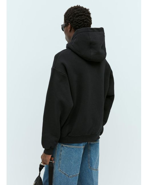 Gucci Black Interlocking G Graffiti Hooded Sweatshirt for men