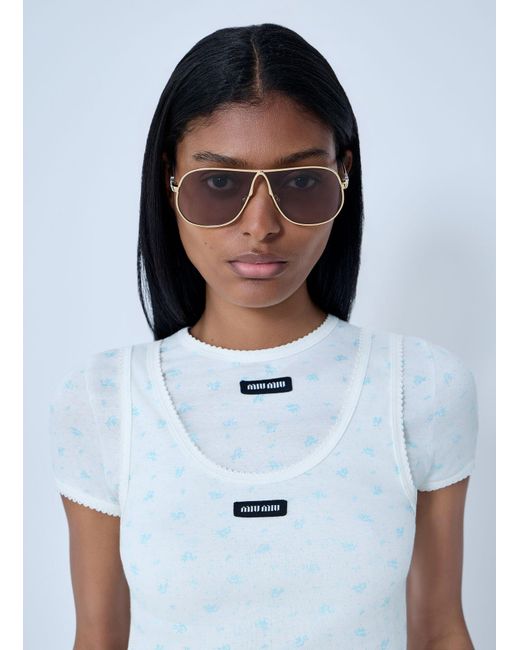 Miu Miu Gray 0Mu A56S Miu Ombre Sunglasses