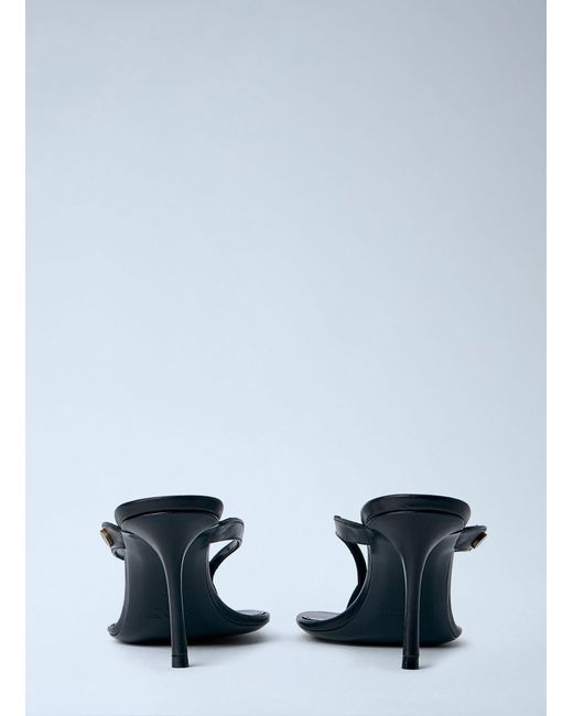 Saint Laurent Gray Sue Thong Sandals
