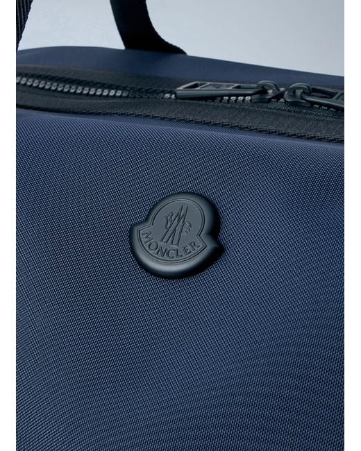 Moncler Blue Tech Duffle Weekend Bag for men