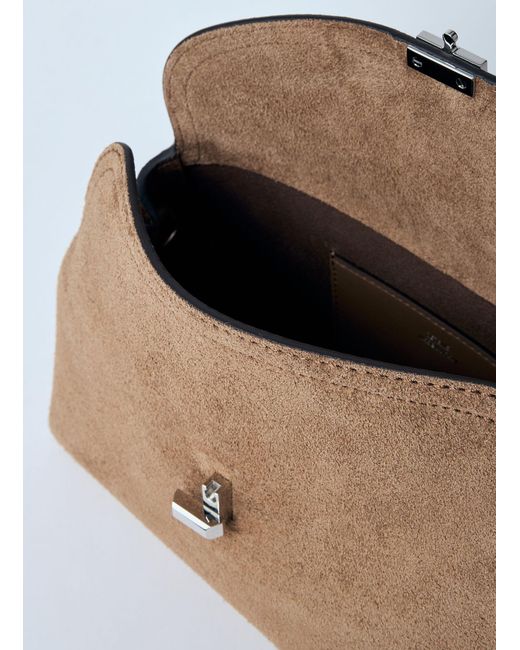 Totême  Multicolor T-Lock Suede Clutch