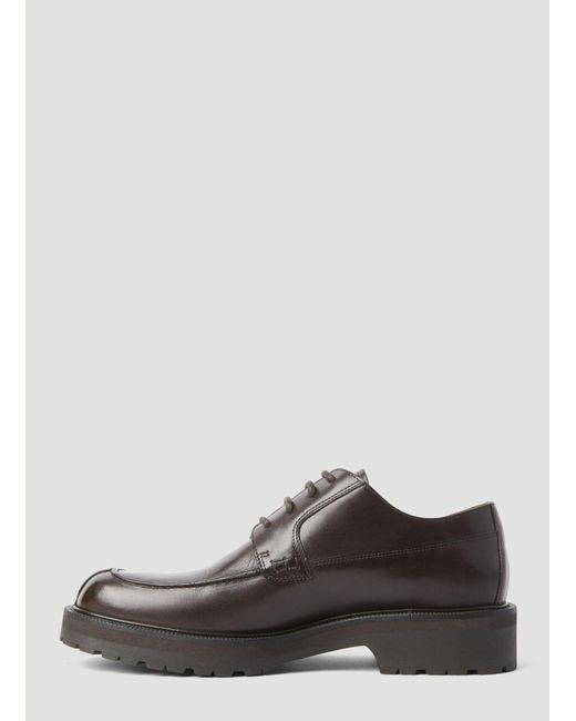 Dries Van Noten Brown Leather Lace-up Shoes for men