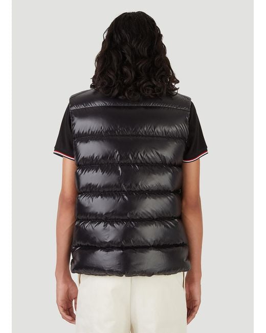 Moncler Black Tibb Down Vest Jacket for men
