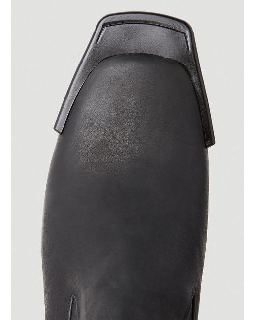 Rick Owens Clear Heel Boots in Black for Men Lyst