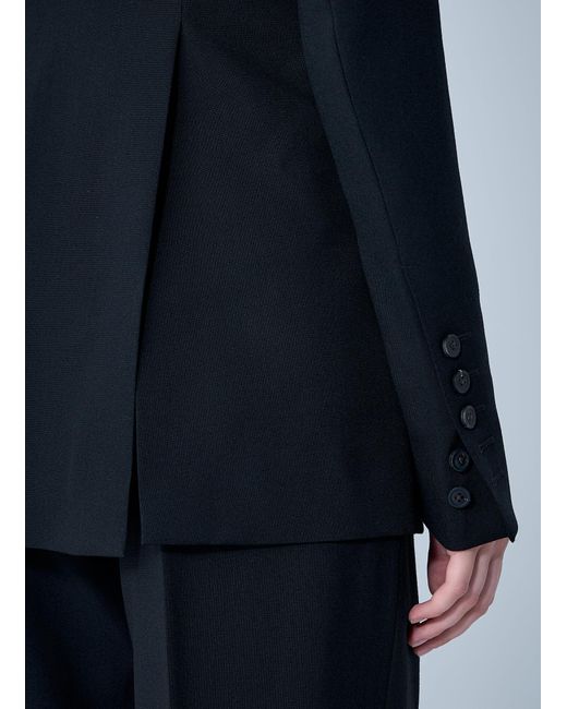 Rick Owens Blue Extreme Soft Single-Breasted Blazer