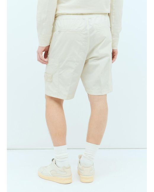 Stone Island Natural Ghost Shorts for men