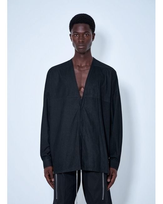 Rick Owens Blue Lido Larry Shirt for men