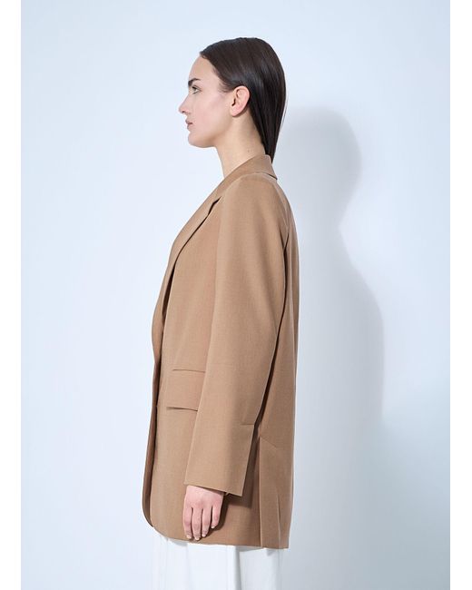 Max Mara Natural Single-Breasted Blazer