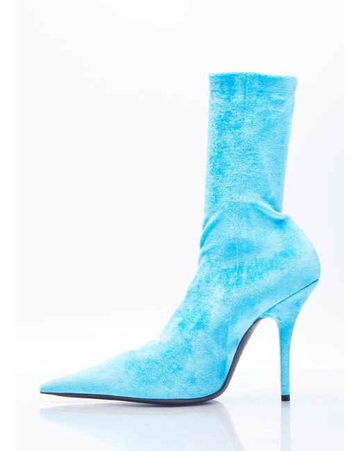 Balenciaga Blue Knife Boots for men