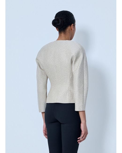 Jacquemus White La Petite Veste Ovalo Jacket