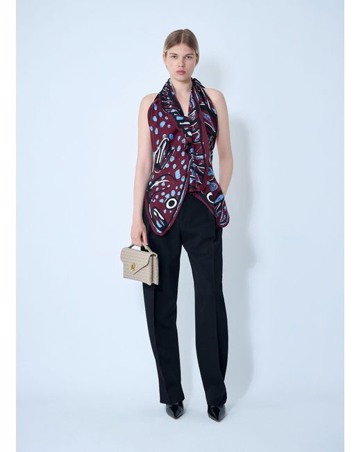 Bottega Veneta Blue Tailored Wool Pants