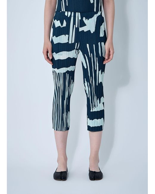 Pleats Please Issey Miyake Blue Pleated Pants