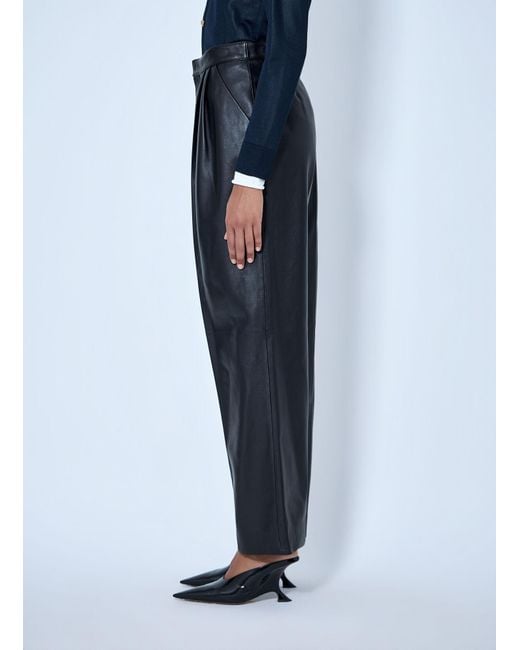 Bottega Veneta Blue Soft Semi Shiny Nappa Trousers
