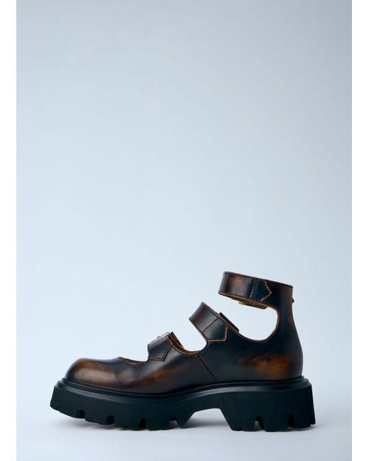 Vivienne Westwood White Bacchus Mary Jane Shoes