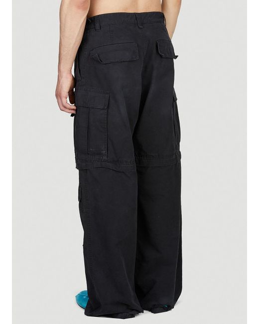 Balenciaga Black Large Cargo Pants for men