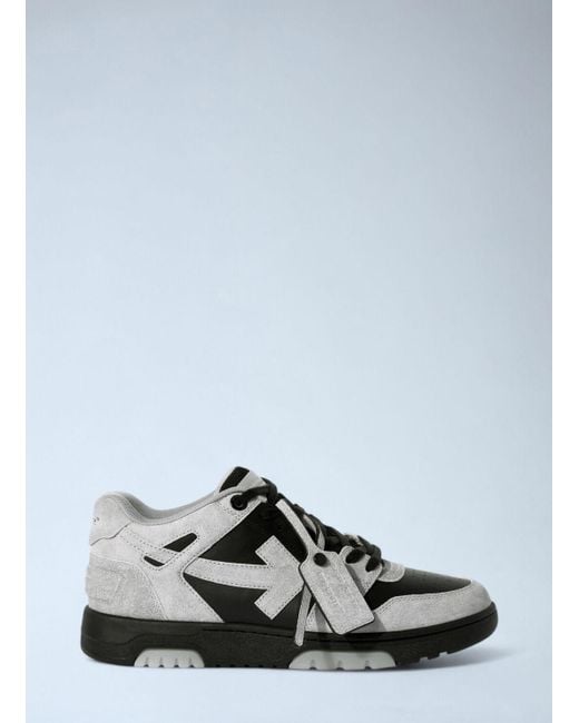 Off-White c/o Virgil Abloh Men's White Off Out Of Office Suede