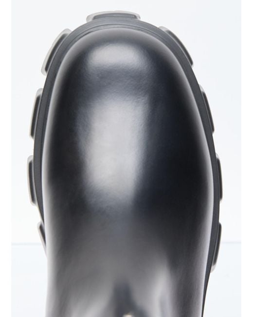 Prada Black Monolith Brushed Leather Boots