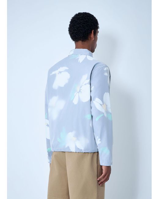 Noah NYC Blue Double-Layer Campus Jacket for men