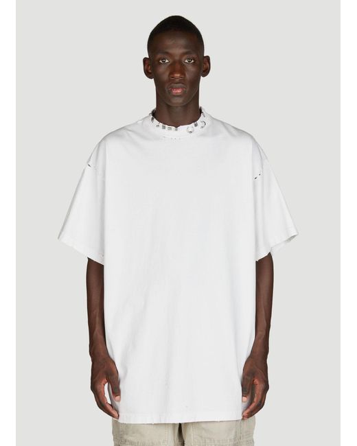 Balenciaga White Mann T-shirts 2 for men