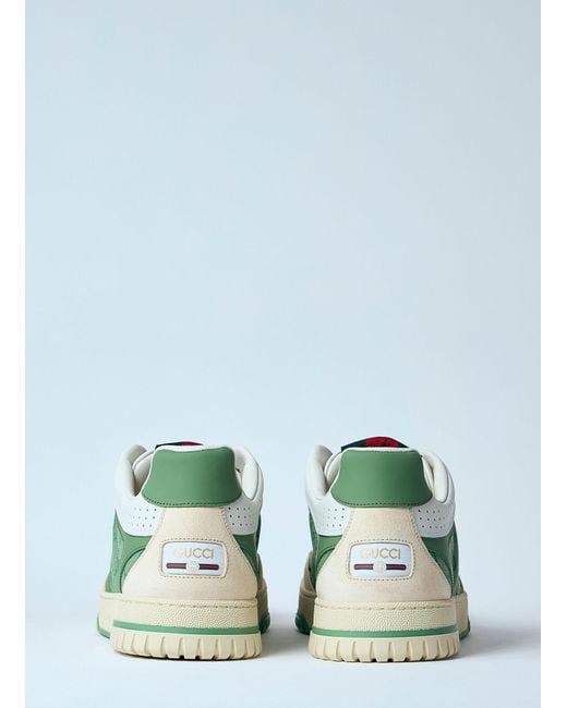 Gucci Green Re-Web Gg Canvas & Leather Sneaker for men