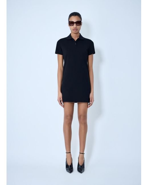 Saint Laurent Blue Polo Mini Dress
