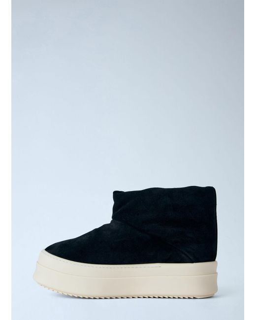 Rick Owens Blue Mega Bumper Platform Boots for men