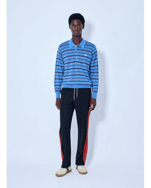 Wales Bonner Blue Beam Polo for men