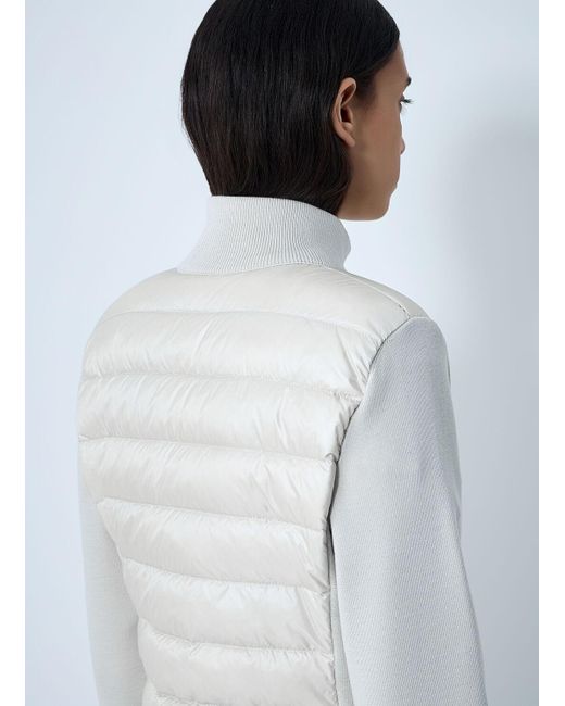 Moncler Gray Quilted Cardigan