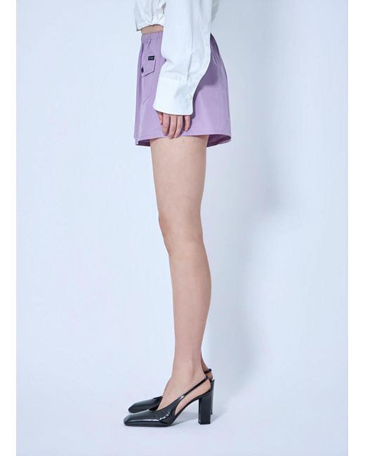 Prada Blue Elasticated Waist Utility Shorts