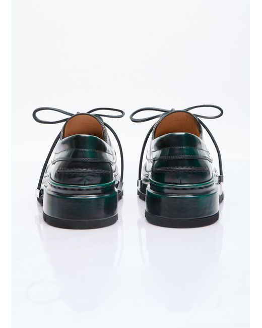Jacquemus Green Les Bateau Pavane Lace-up Shoes for men