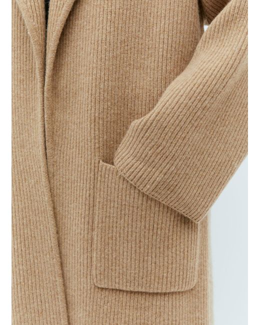 Totême  Natural Rib-knit Cardi Coat