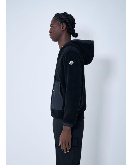 Moncler Blue Teddy Zip-up Cardigan for men