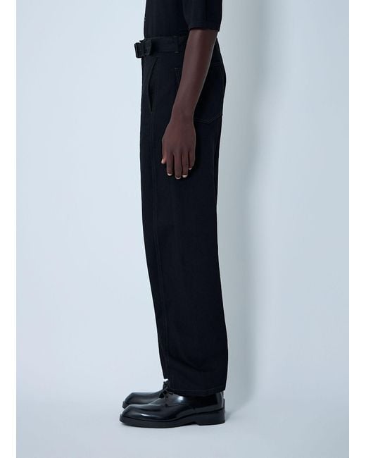 Lemaire Blue Twisted Pants for men