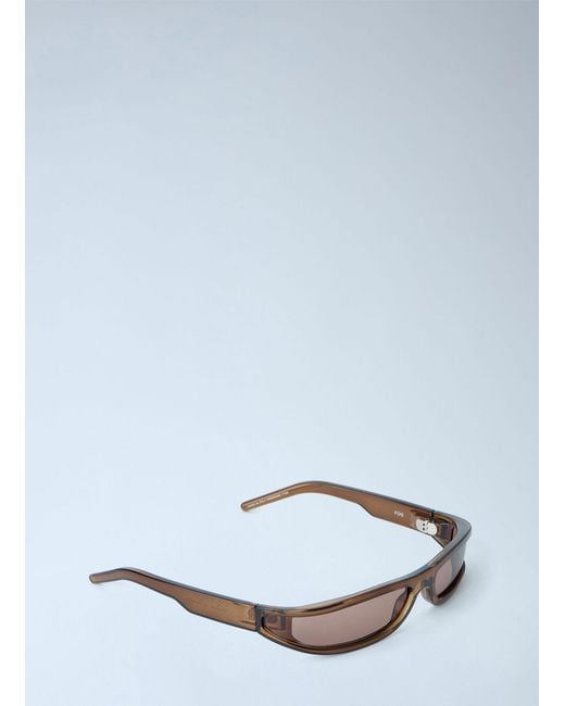 Rick Owens White Fog Sunglasses for men
