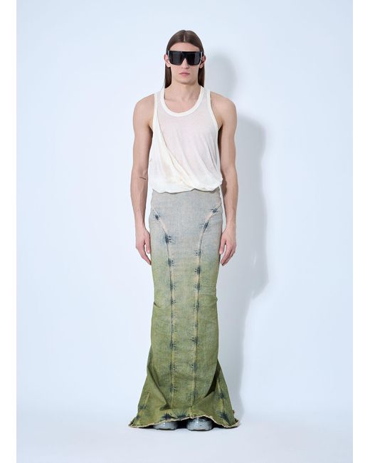 スカート Acid Degrade Al Maxi Skirt Moncler Acid Degrade Al Maxi Skirt in Green | Lyst UK